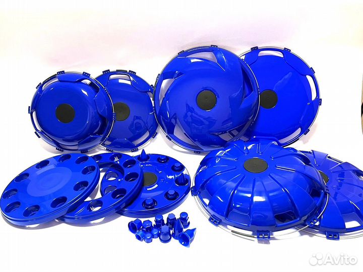Колпаки 22.5 синие (комплекты на выбор)