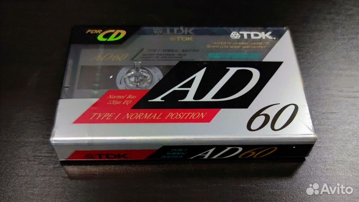 Аудиокассеты TDK AD 60. Japan.1991. Из блока