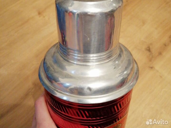 Термос времен СССР Китай, красный