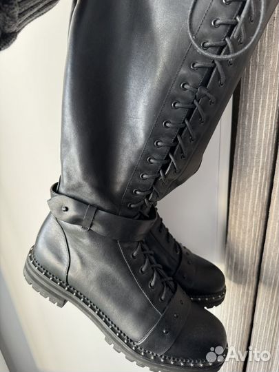 Сапоги женские натуральная кожа 38