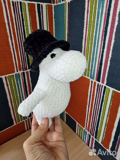 Мумий-троль вязаная игрушка