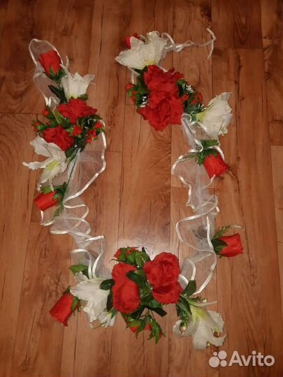 Комплект Свадебного украшения на автомобиль