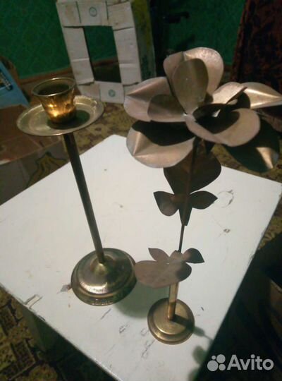 Подсвечник и цветок СССР