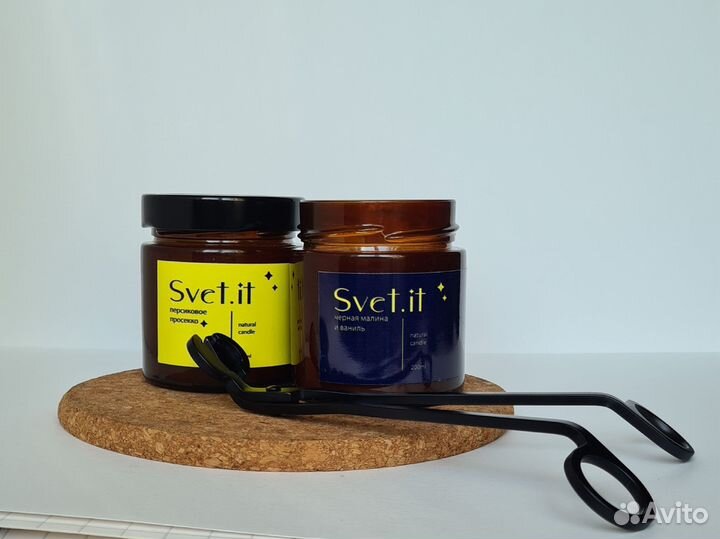 Ароматическая свеча ручной работы