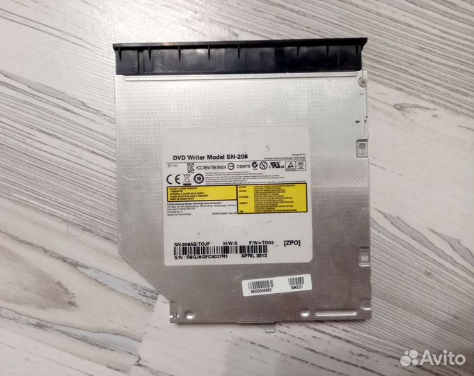 DVD привод Writer Model SN-208 для ноутбука
