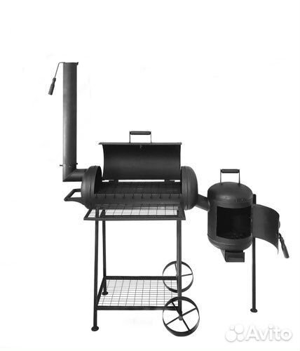 Угольный гриль, смокер-гриль (коптильня) 4в1