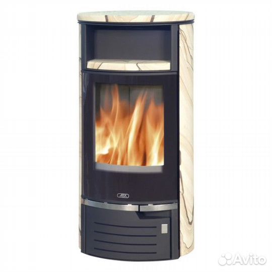 Печь ABX Atlantik 5 III Черная сталь / песчаник