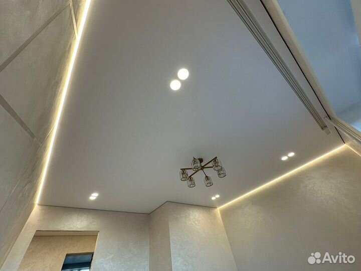 Натяжные потолки монтаж