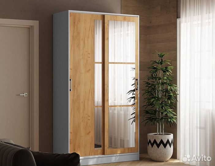 Шкаф купе Стиль 2 1200 крафт