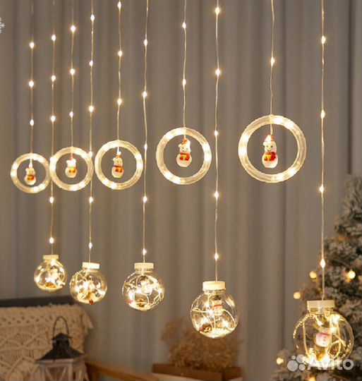 Гирлянда занавес