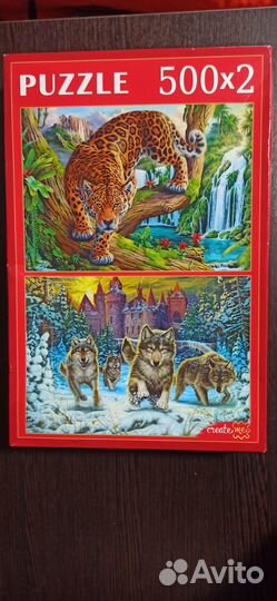 Пазлы Рыжий кот 1000 и 500