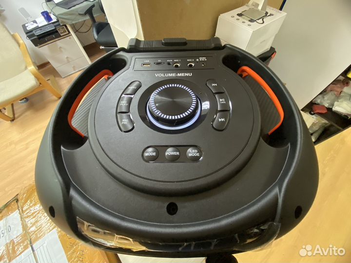 Мощная Беспроводная колонка Hoco 60W. Караоке+Басы