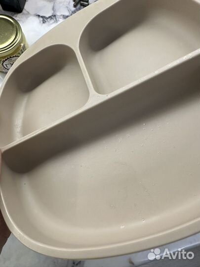 Детская силиконовая тарелка