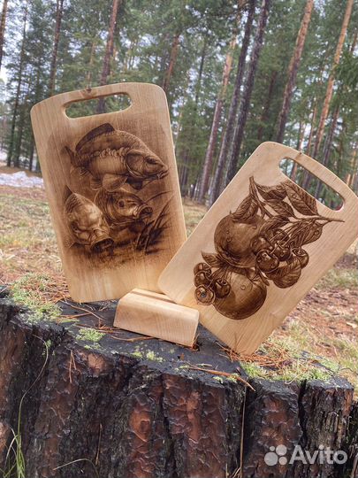 Разделочные доски с выжженым изображением