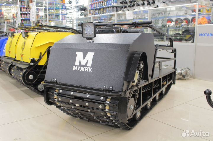 Мотобуксировщик Мужик М600 Лонг 20 л.с. (длинная г