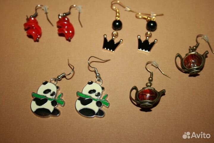 Серьги ручной работы цена за набор