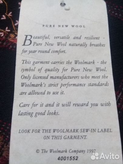 Woolmark.original.новый палантин