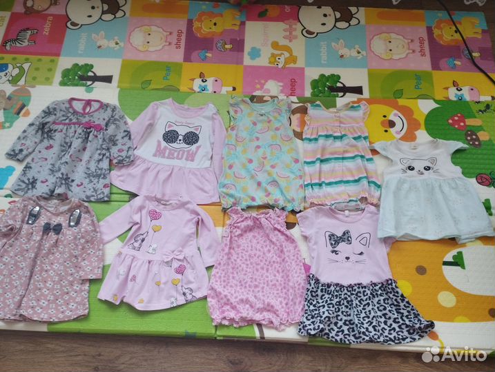 Платья пакетом на девочку 68-74