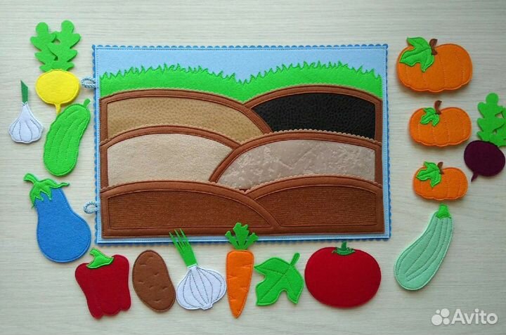 Развивающие планшетов. Книга из фетра. Дидактика