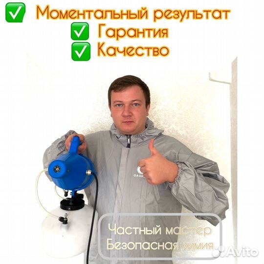 Уничтожение Клопов, тараканов, Дезинфекция