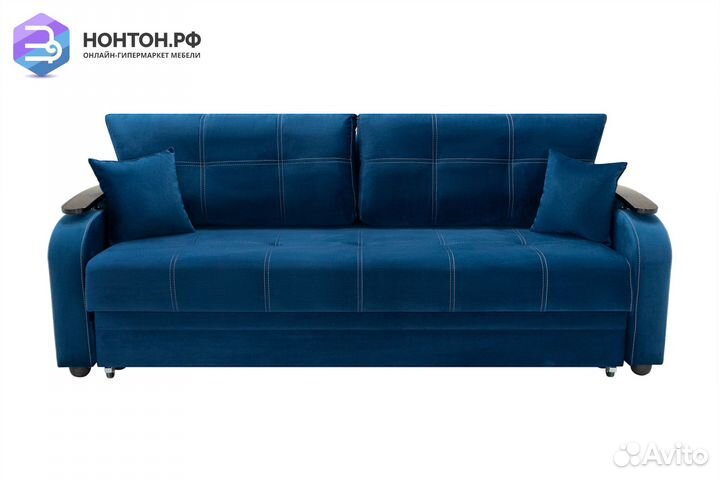 Диван еврокнижка Турин синий