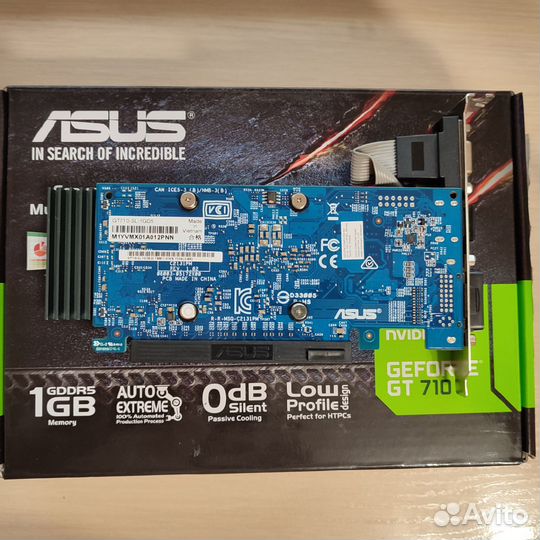 Видеокарта Asus GeForce GT 710 1 Gb