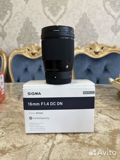 Объектив Sigma af 16mm f 1.4