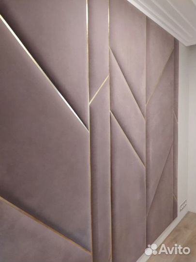 Мягкие стеновые панели с профилем