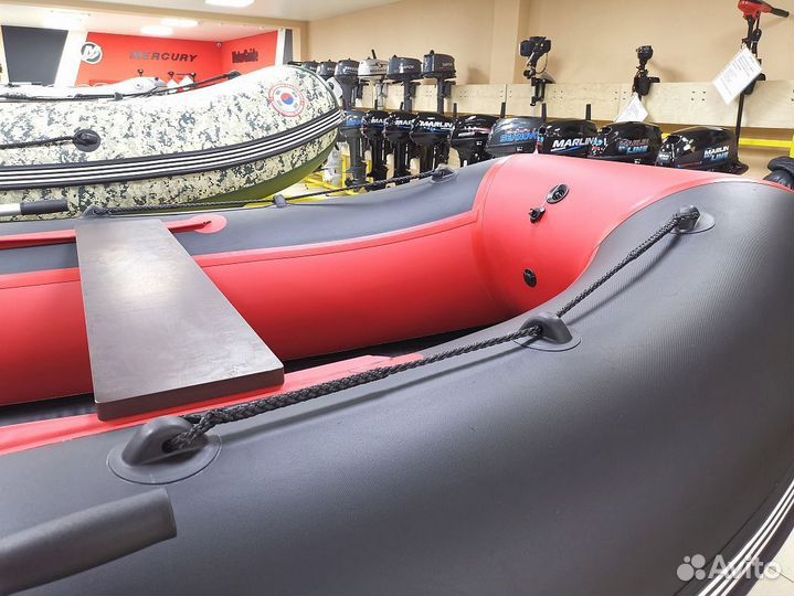 Лодка mishimo спорт 430 в красном цвете