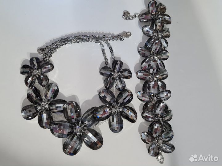 Колье и браслет из кварца