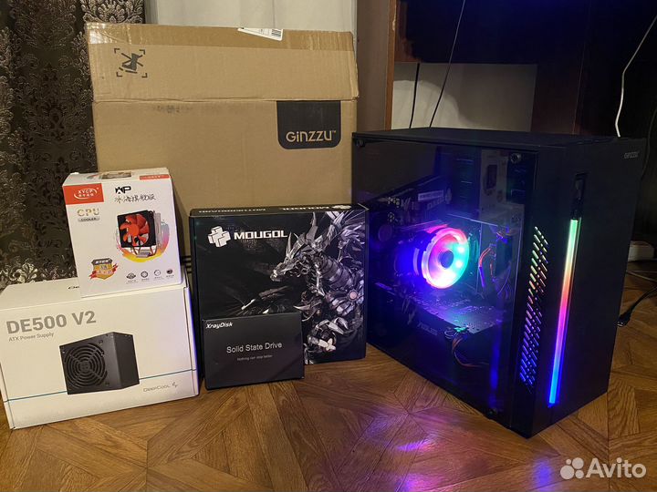 Игровой intel e2640v4/16 gb ddr4/ssd/rx 580 8 gb