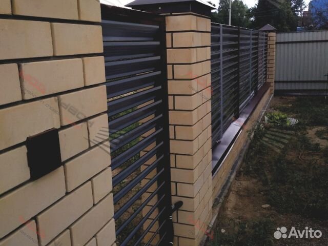Забор жалюзи из металла