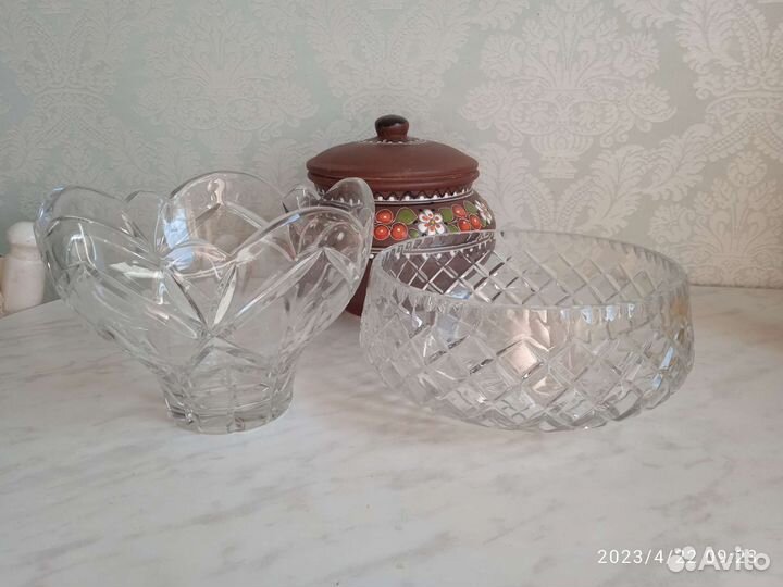 Хрустальная конфетница
