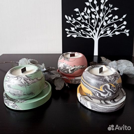 Соевые свечи ручной работы