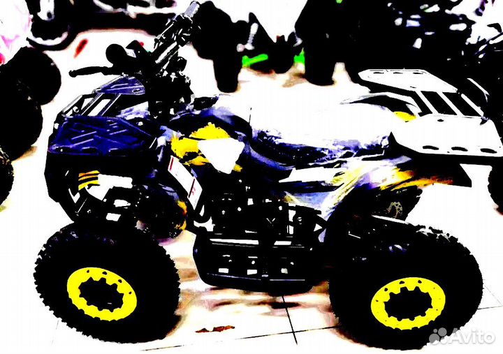 Детский квадроцикл Mini Grizlik X16 (PS) желтый