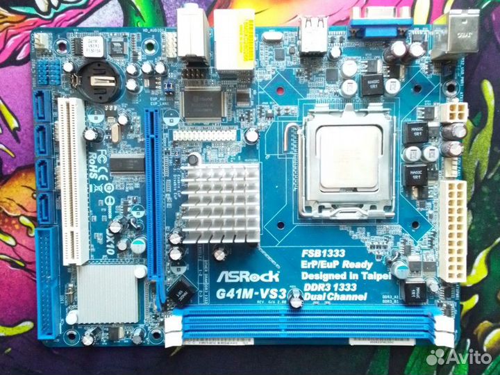 Материнская плата с процессором