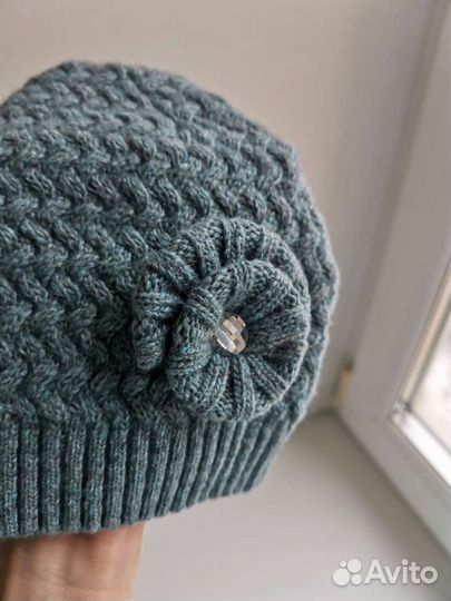 Шапка для девочки демисезонная новая