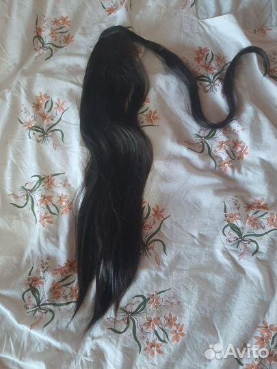 Продаю хвост на ленте. Цвет темный каштан