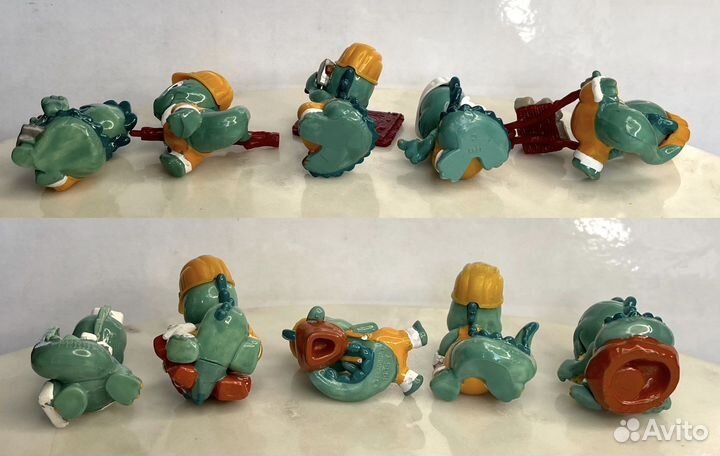 Динозавры строители 1995 г. Киндер серия 90-х