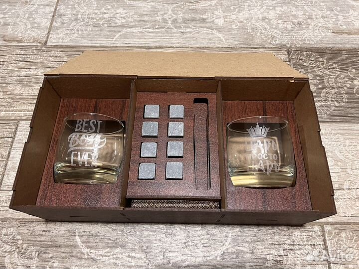 Подарочный набор стаканы для виски с вечным льдом