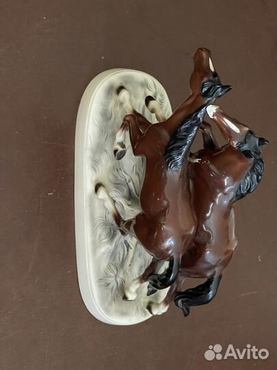 Лошади фарфор статуэтка большая Германия