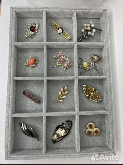 Винтаж брошь Европа разные