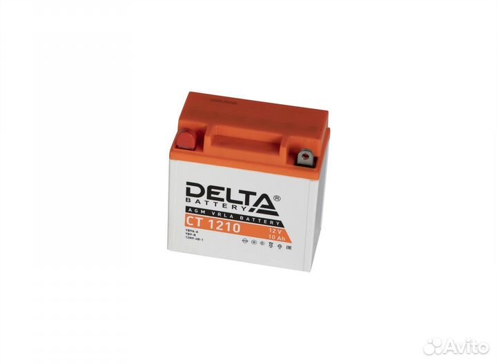 Мото аккумулятор Delta CT 1210(12V/10Ah/100A)