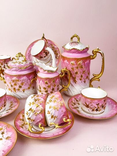 Антикварный чайный сервиз. Франция