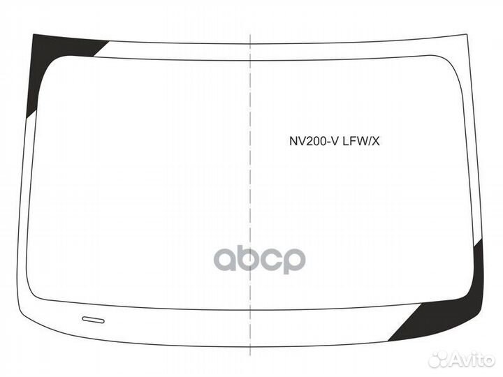 Стекло лобовое nissan NV200 vanette 09- /e-NV20