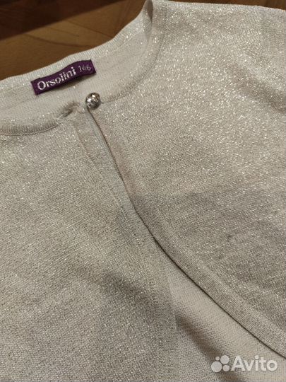 Болеро серебристое 146