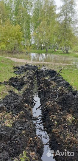 Копка траншеи, ям и котлованов