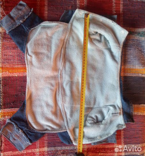 Джинсовый комбинезон для собак