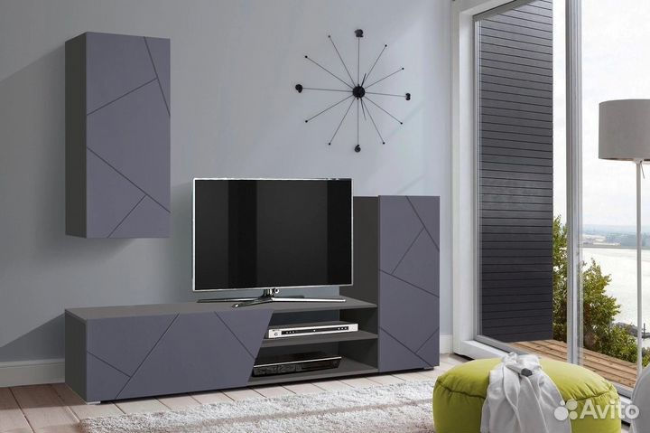 Тумба под тв со стенкой / доставка бесплатно