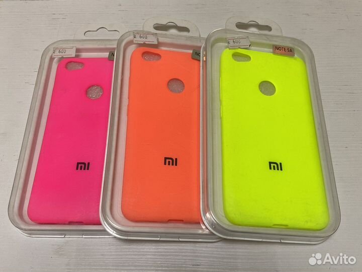 Яркие силиконовые чехлы для Xiaomi Redmi Note 5A